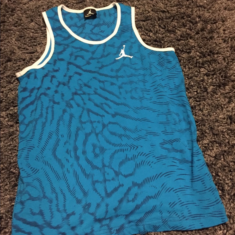 Blue and black Jordan Tang Top